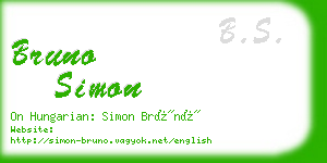 bruno simon business card
